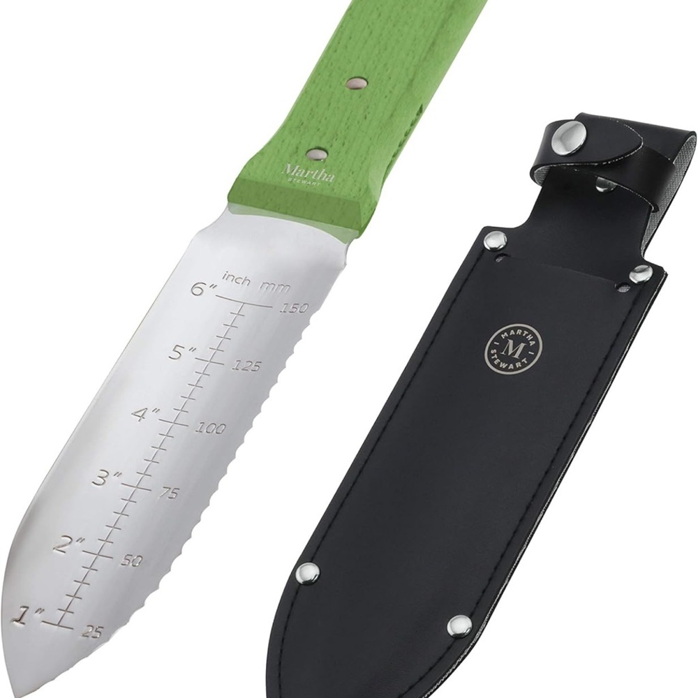 Martha Stewart Green and Silver weeding planting Tool with Modern Design